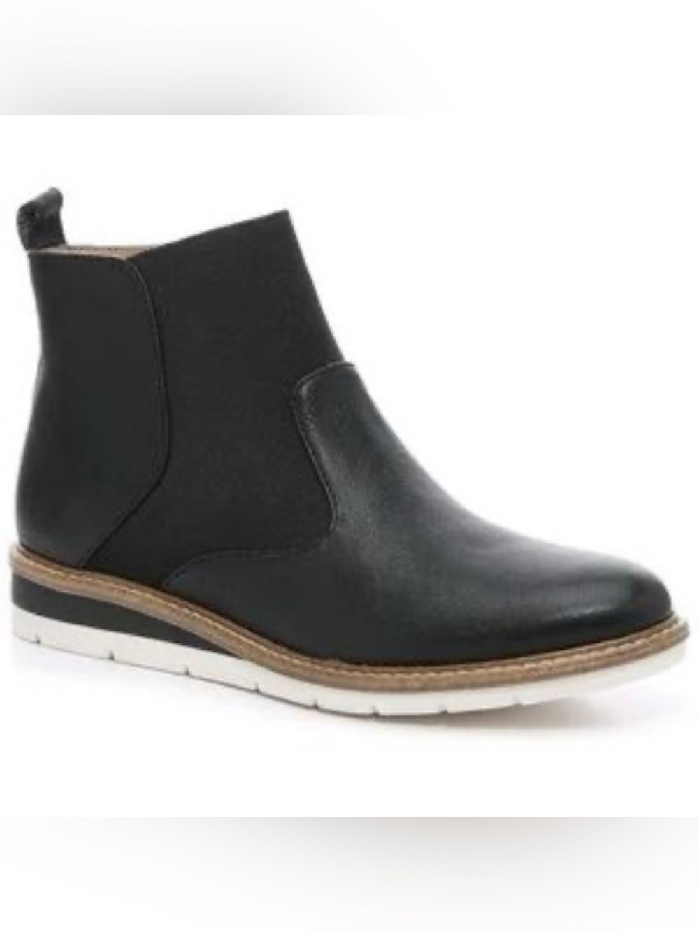 Kelly & KatieWomen's Black Arlo Chelsea Ankle Bootie - Casual Slip-On Comfort